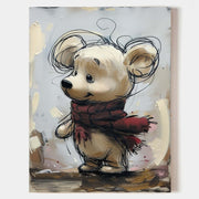 Wall Art Whimsical Winter Bear - Neutralighting