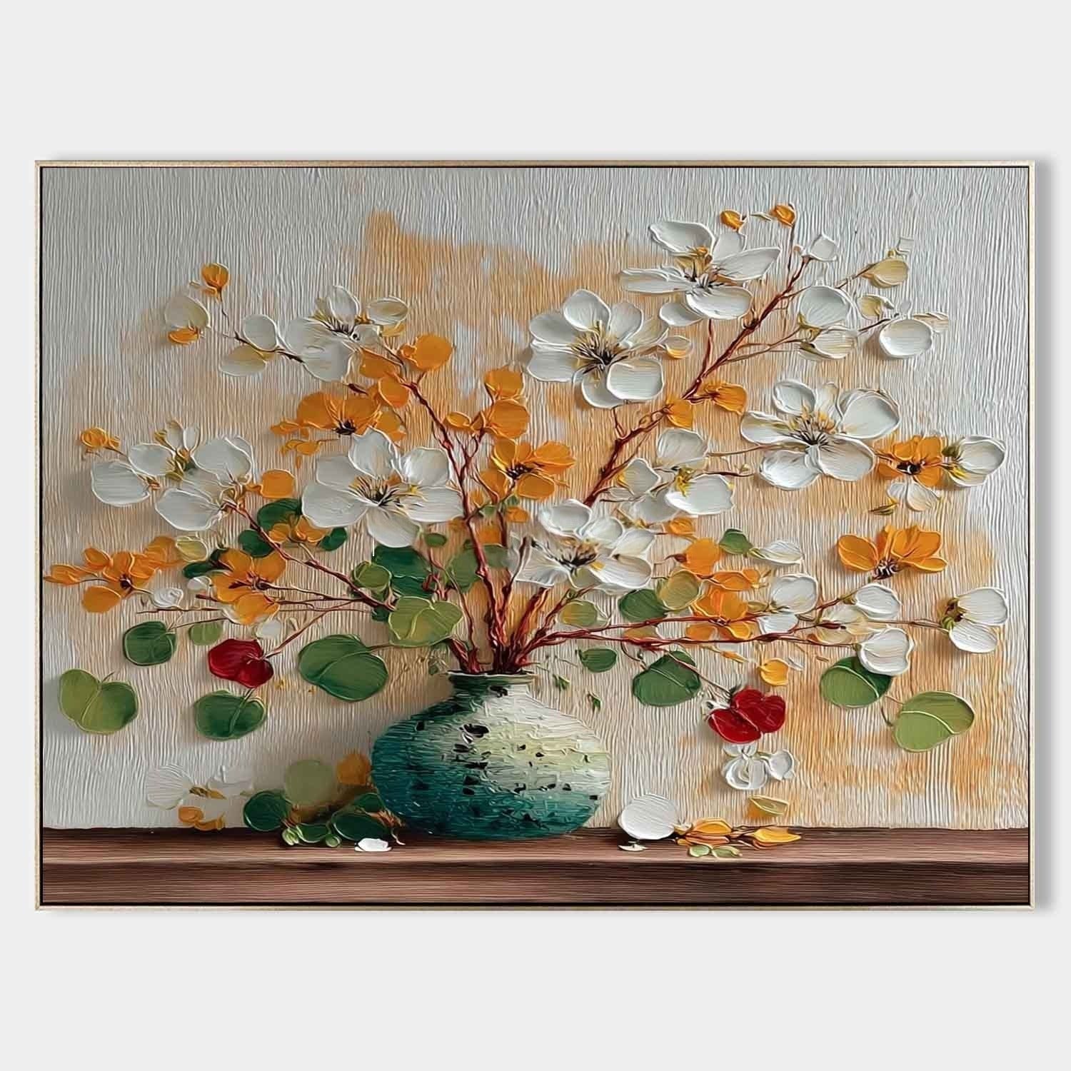 Autumn Floral Bouquet Impasto Painting - Neutralighting