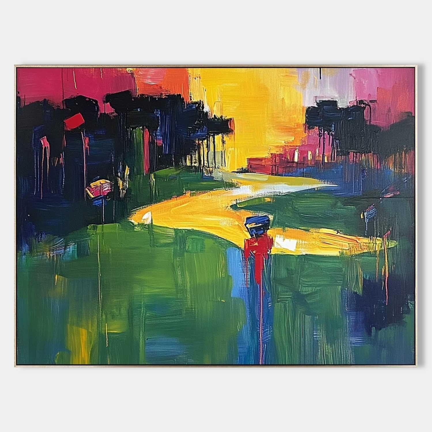 Wall Art Horizontal Golf Course Landscape - Neutralighting