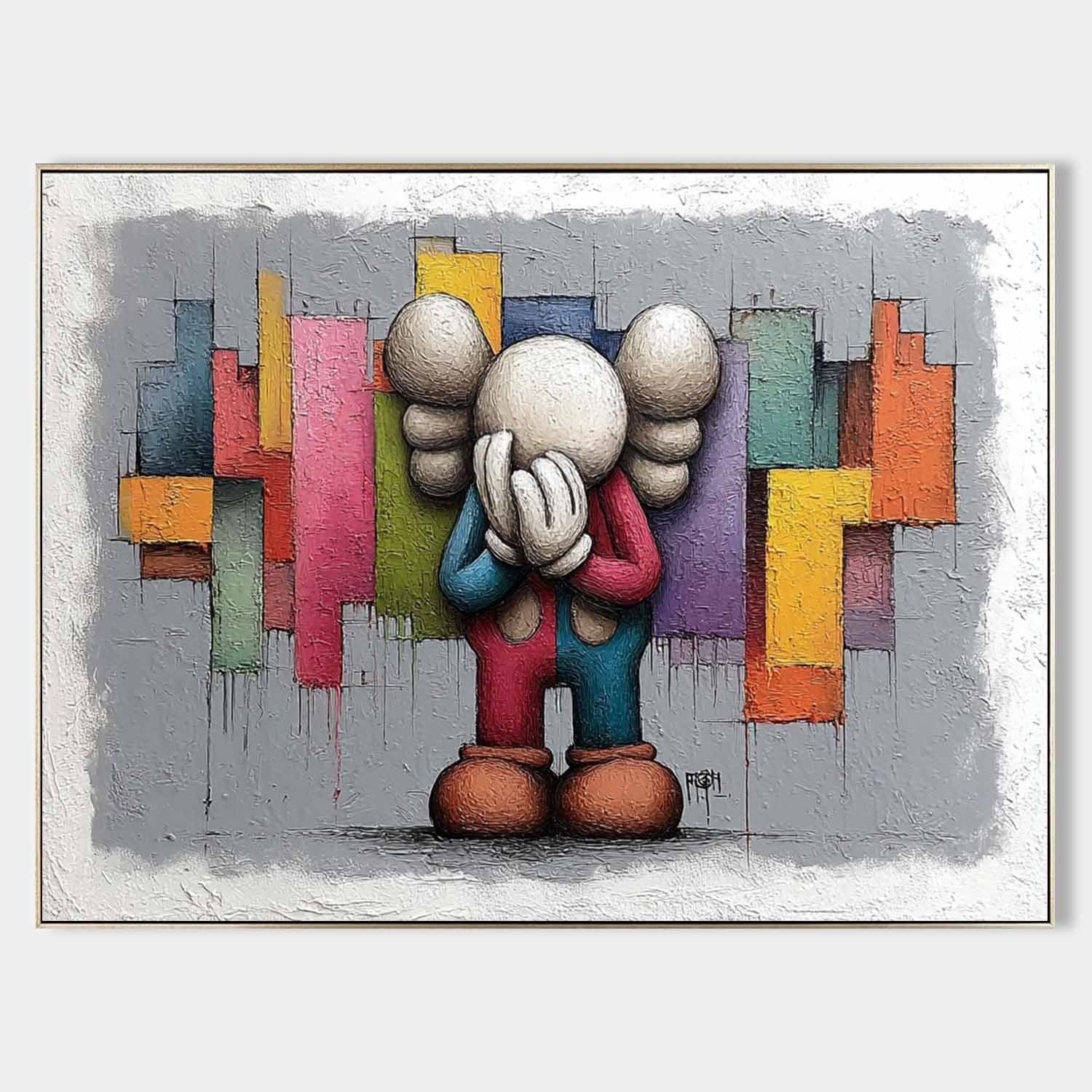 Wall Art Poignant Kaws Companion - Neutralighting
