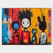 Wall Art Neo Expressionist Family - Neutralighting