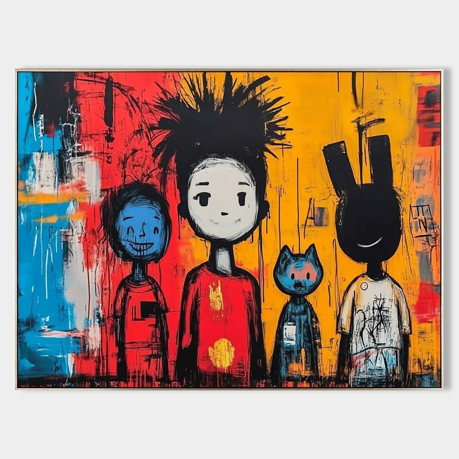 Wall Art Neo Expressionist Family - Neutralighting