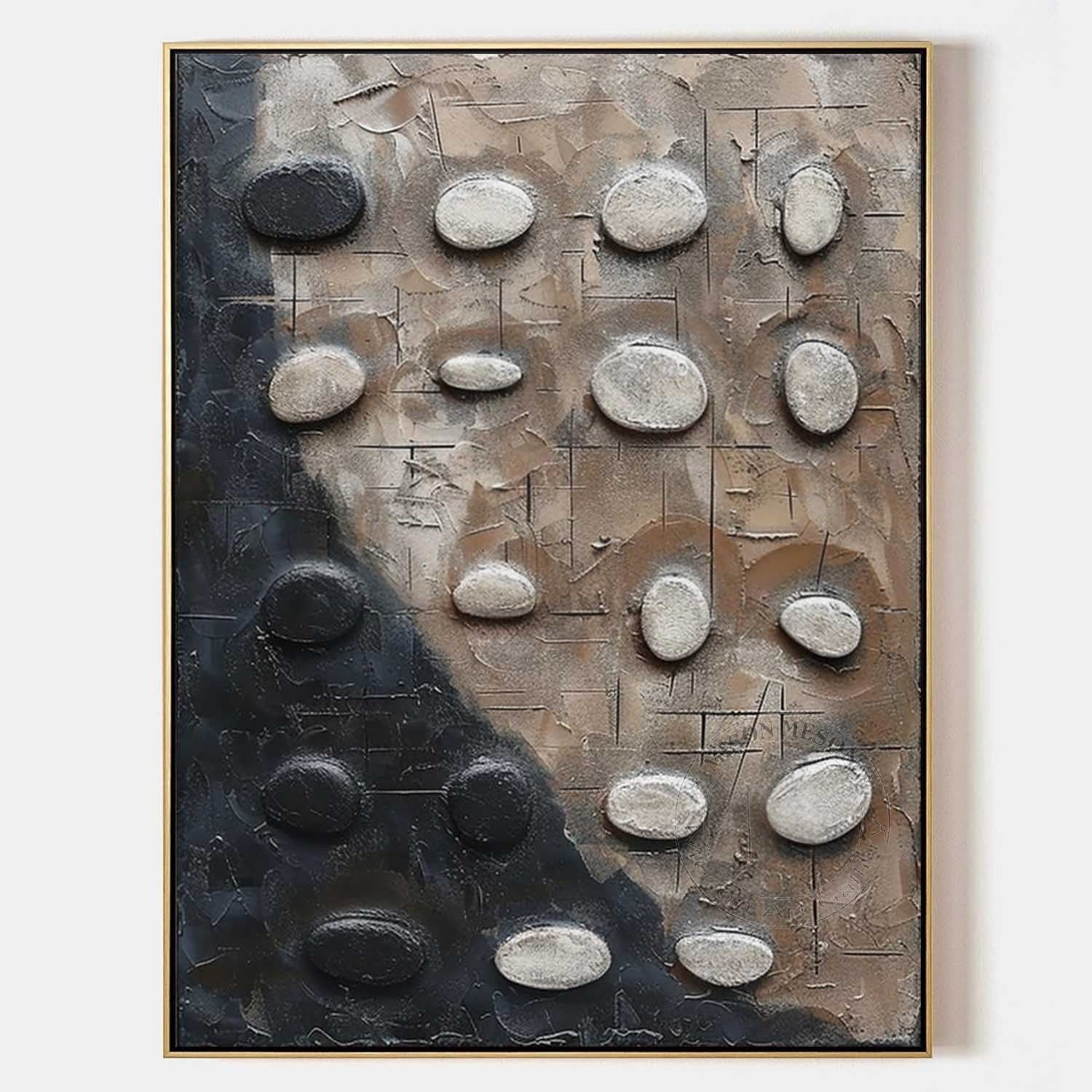 Wall Art Neutral Pebble Wabi-Sabi - Neutralighting