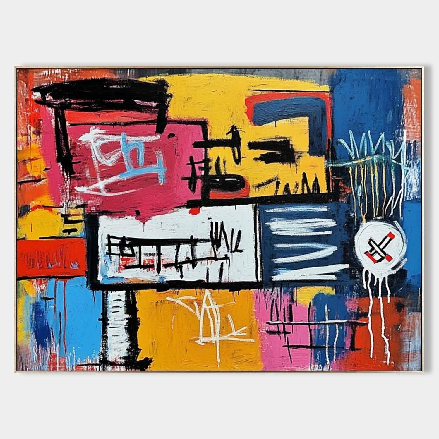 Wall Art Horizontal Neo Expressionist - Neutralighting