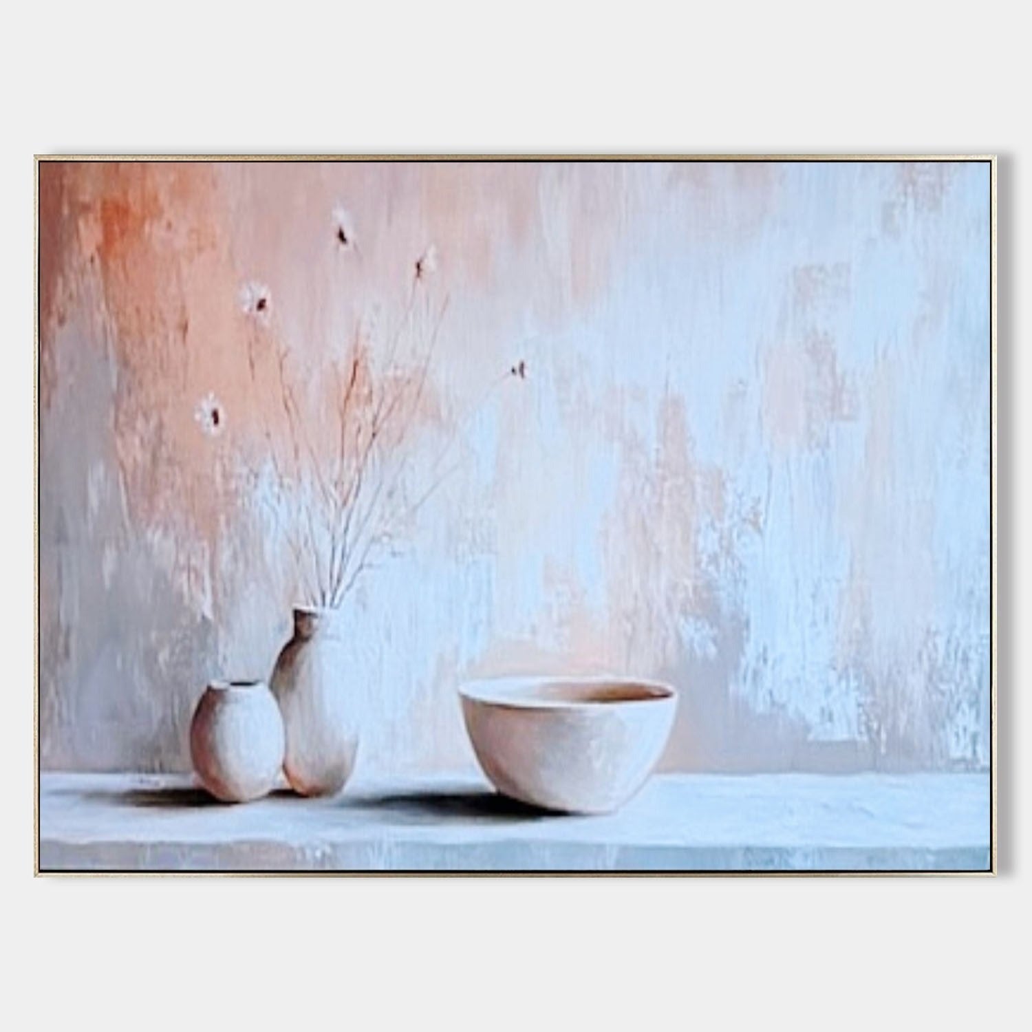Wall Art Serene Textured Still Life - Neutralighting