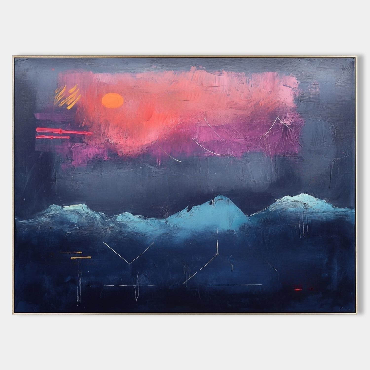 Wall Art Dramatic Textured Twilight - Neutralighting