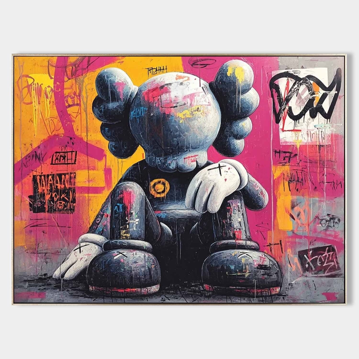 Wall Art Edgy Kaws Companion - Neutralighting