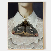 Wall Art Rectangle Surreal Art Moth Portrait - Neutralighting
