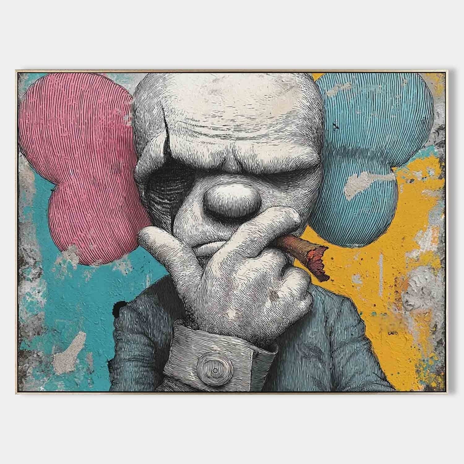 Kaws Style Gangster Pop Art Painting - Neutralighting