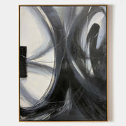 Black Abstract Painting ABAV270 - Neutralighting