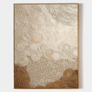 Wall Art Neutral Patchwork Bas-Relief Oil Painting - Neutralighting