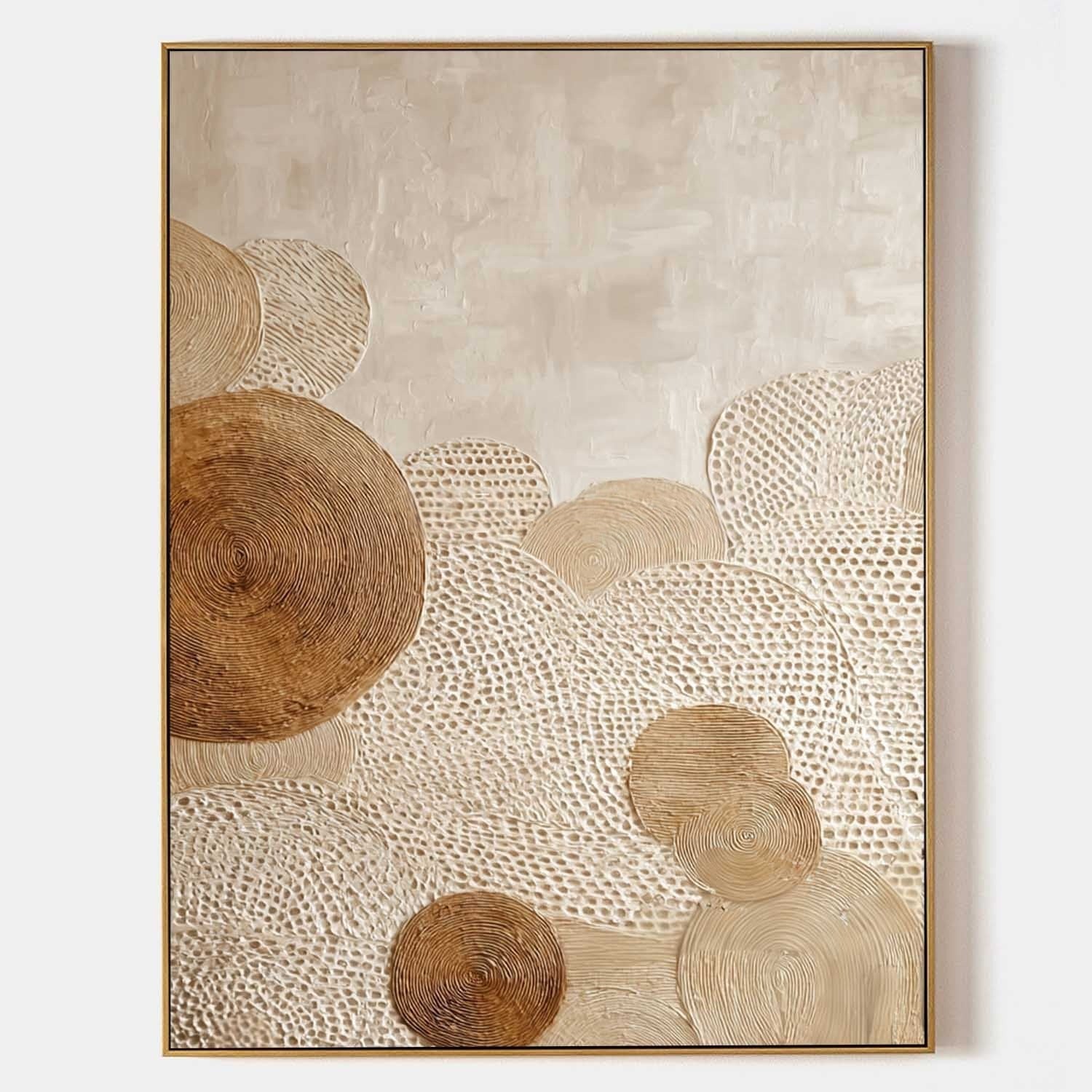 Wall Art Neutral Textured Oil Painting - Neutralighting