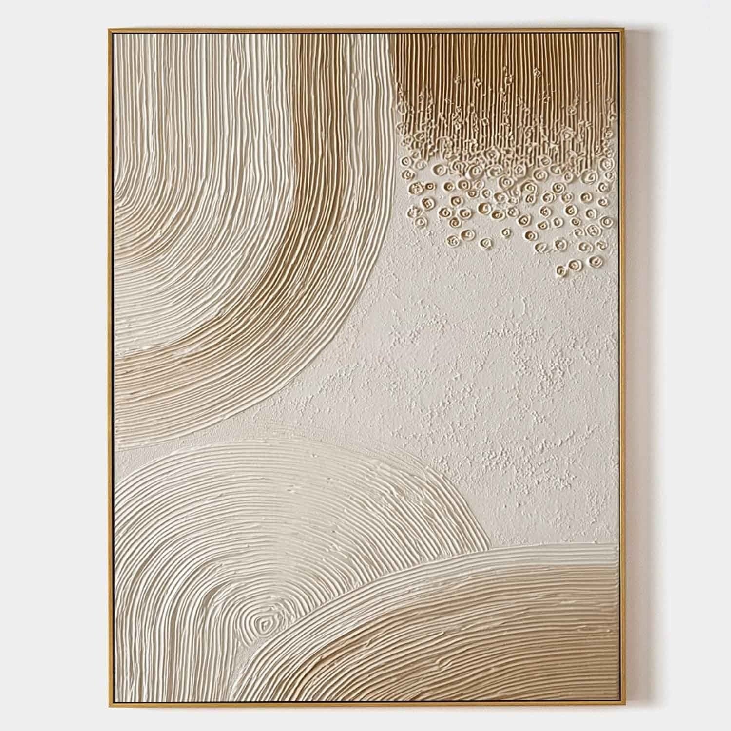 Wall Art Beige Wave Abstract Minimalist - Neutralighting