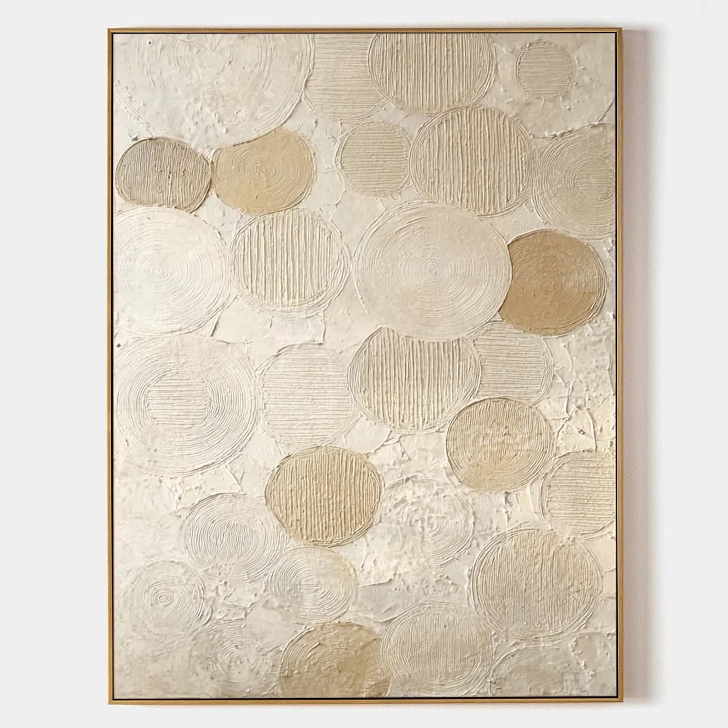 Wall Art Neutral Textured Oil Painting - Neutralighting