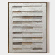 Wall Art Minimalist Textured Geometric - Neutralighting