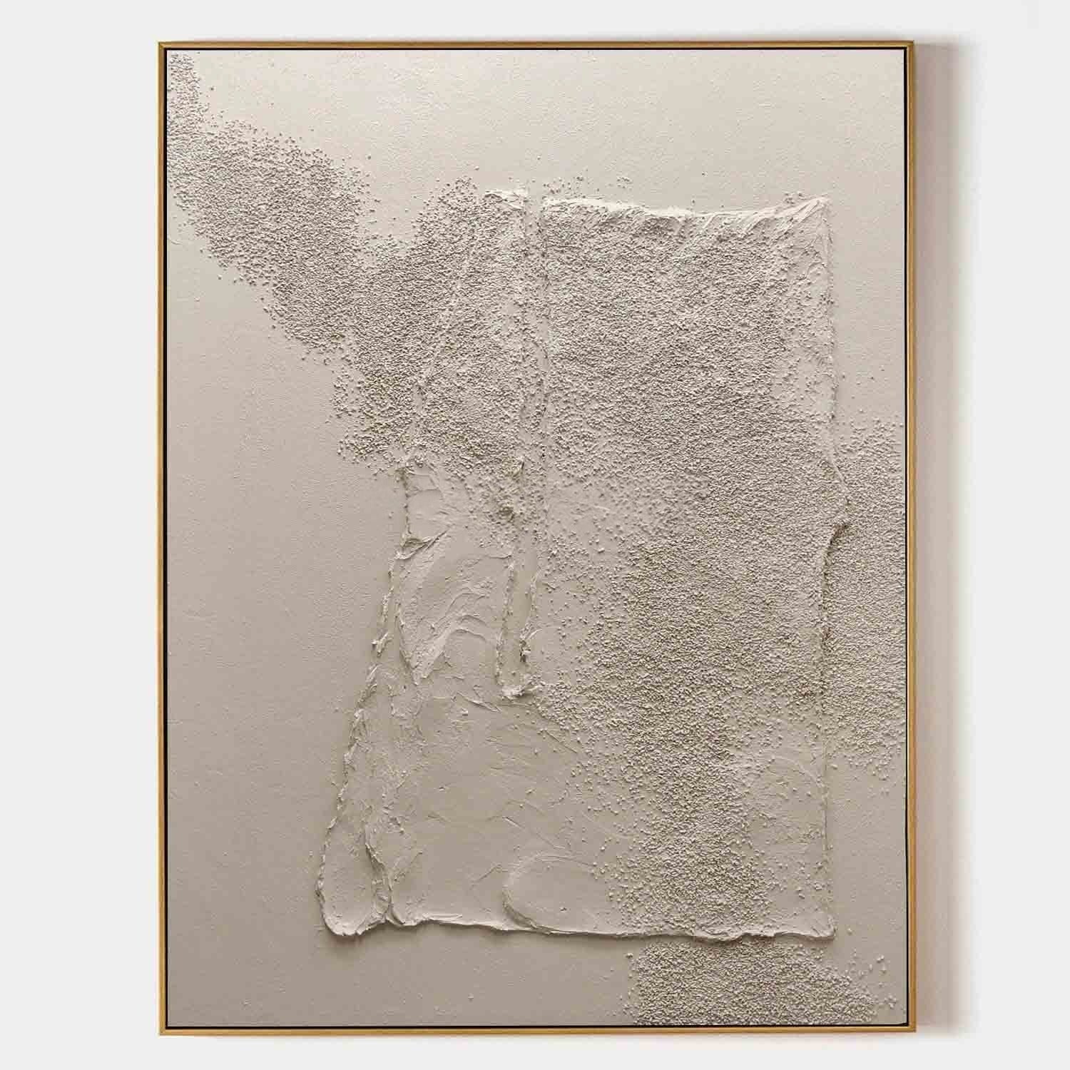 Wabi-Sabi Textured Plaster Wall Art - Neutralighting