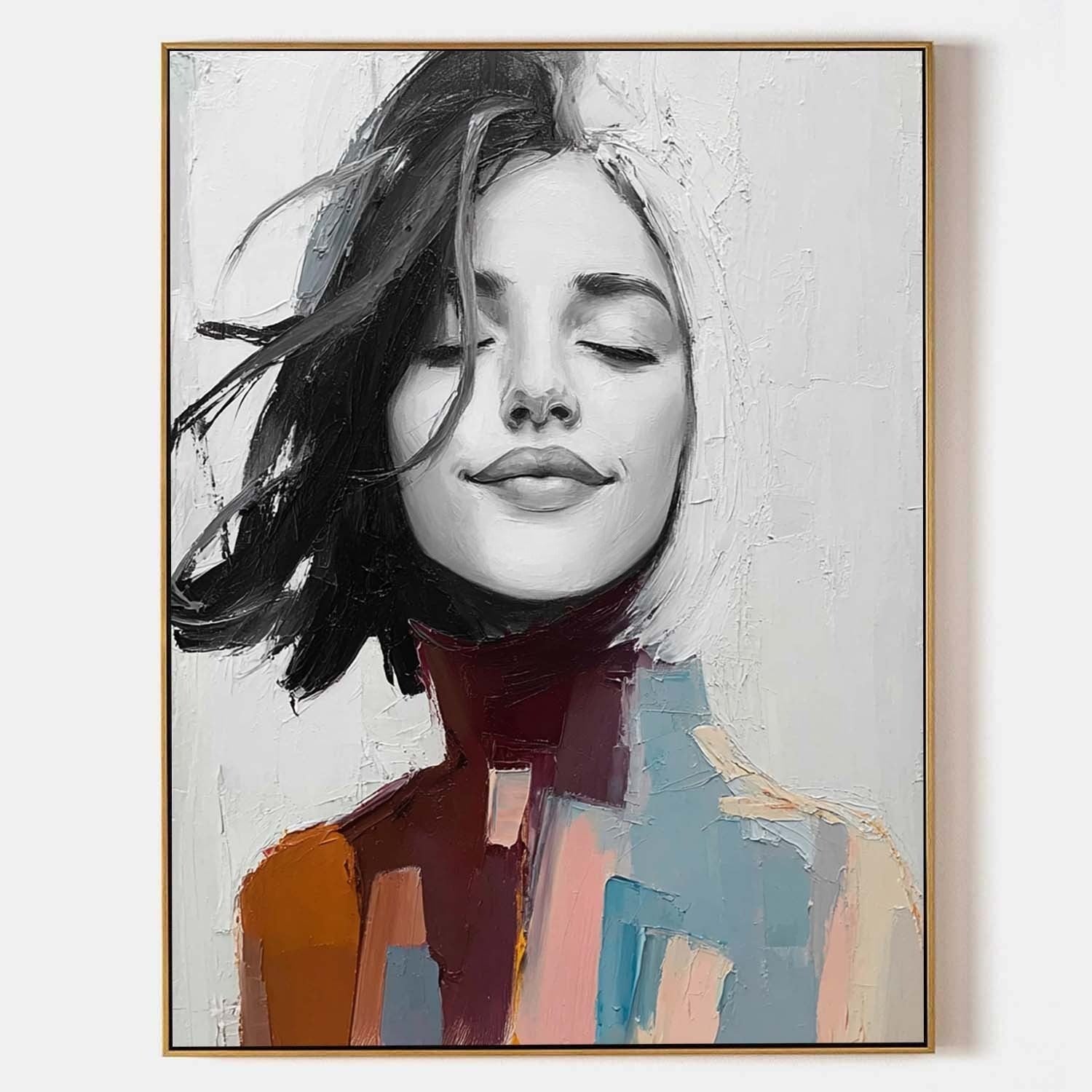 Wall Art Monochrome Female Surrealist - Neutralighting