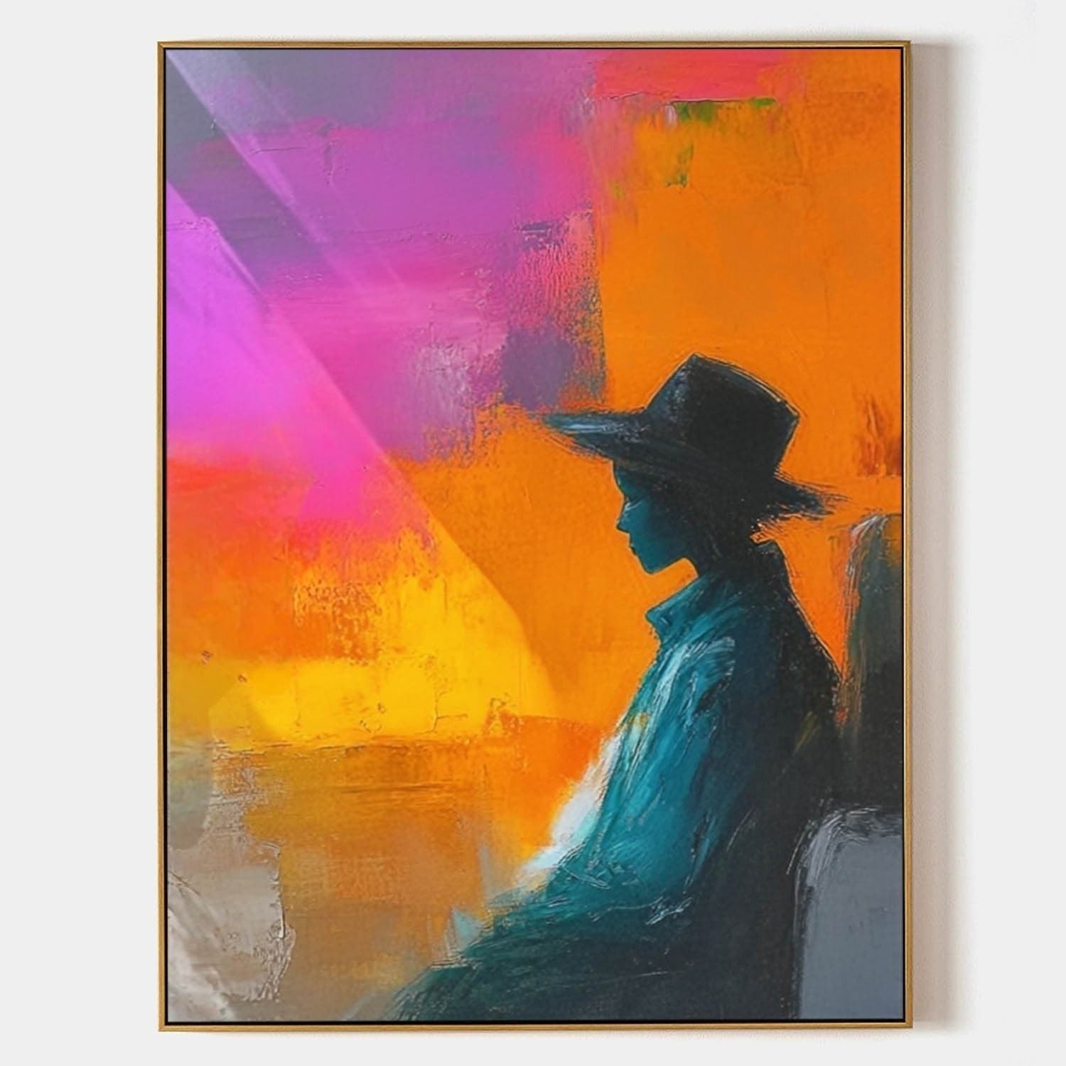 Wall Art Contemporary Silhouette Coat - Neutralighting