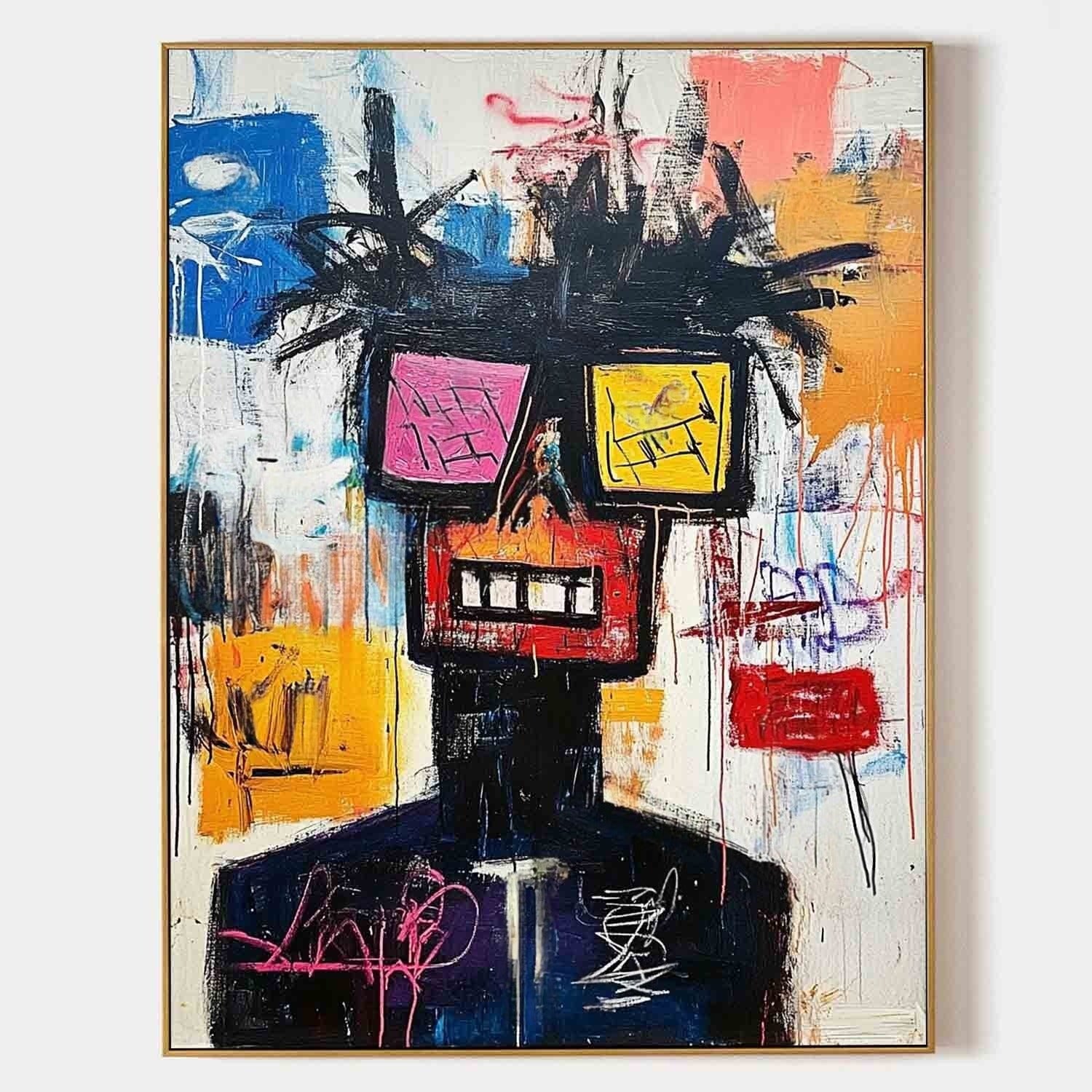 Wall Art Neo Expressionist Portrait - Neutralighting