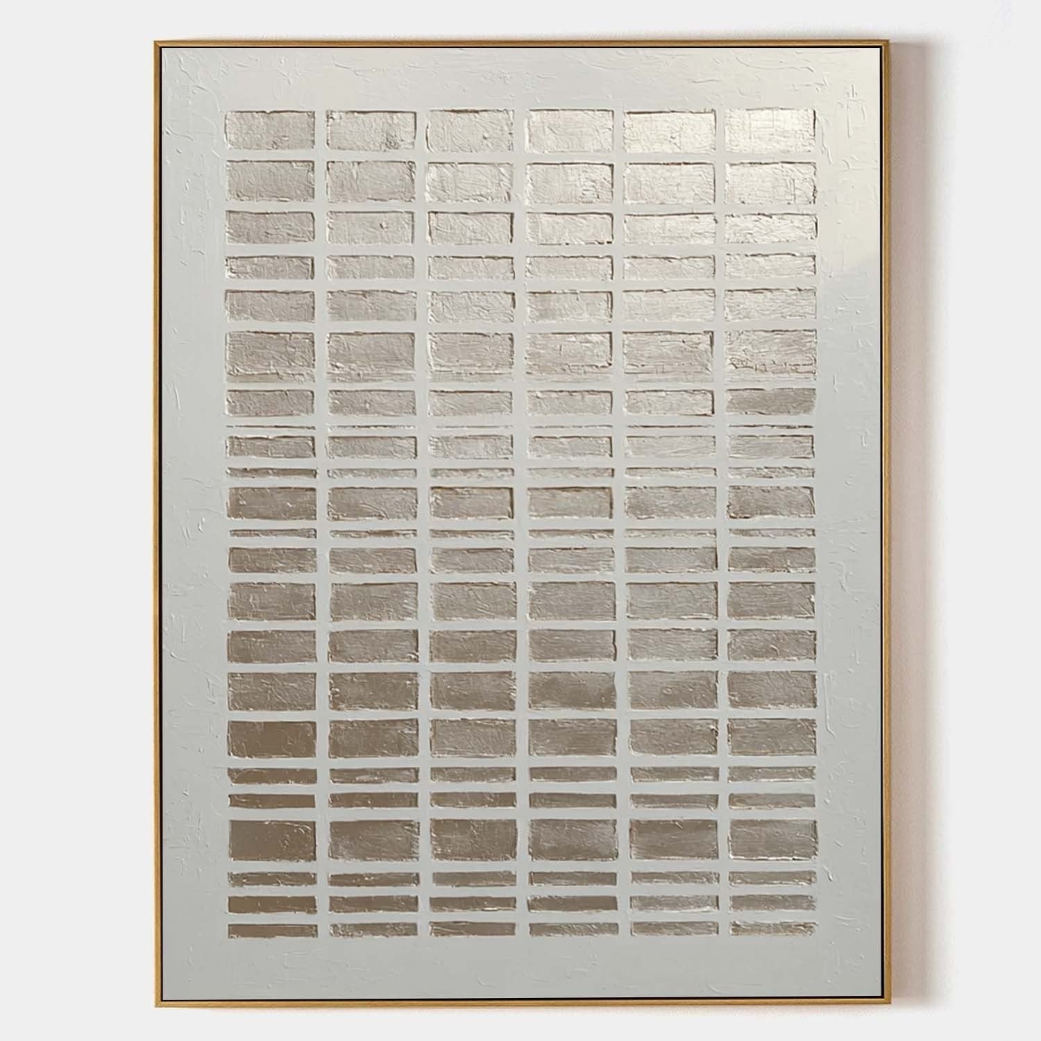 Wall Art Minimalist Gradient Grid Beige - Neutralighting