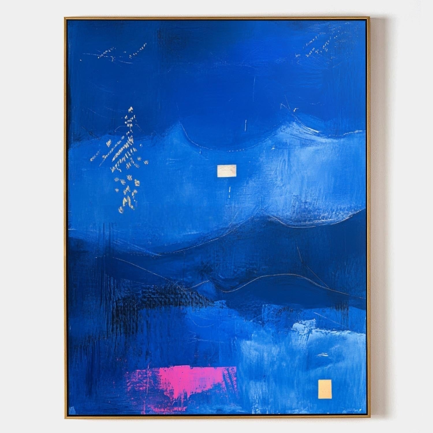 Wall Art Mystic Textured Layered Blue - Neutralighting