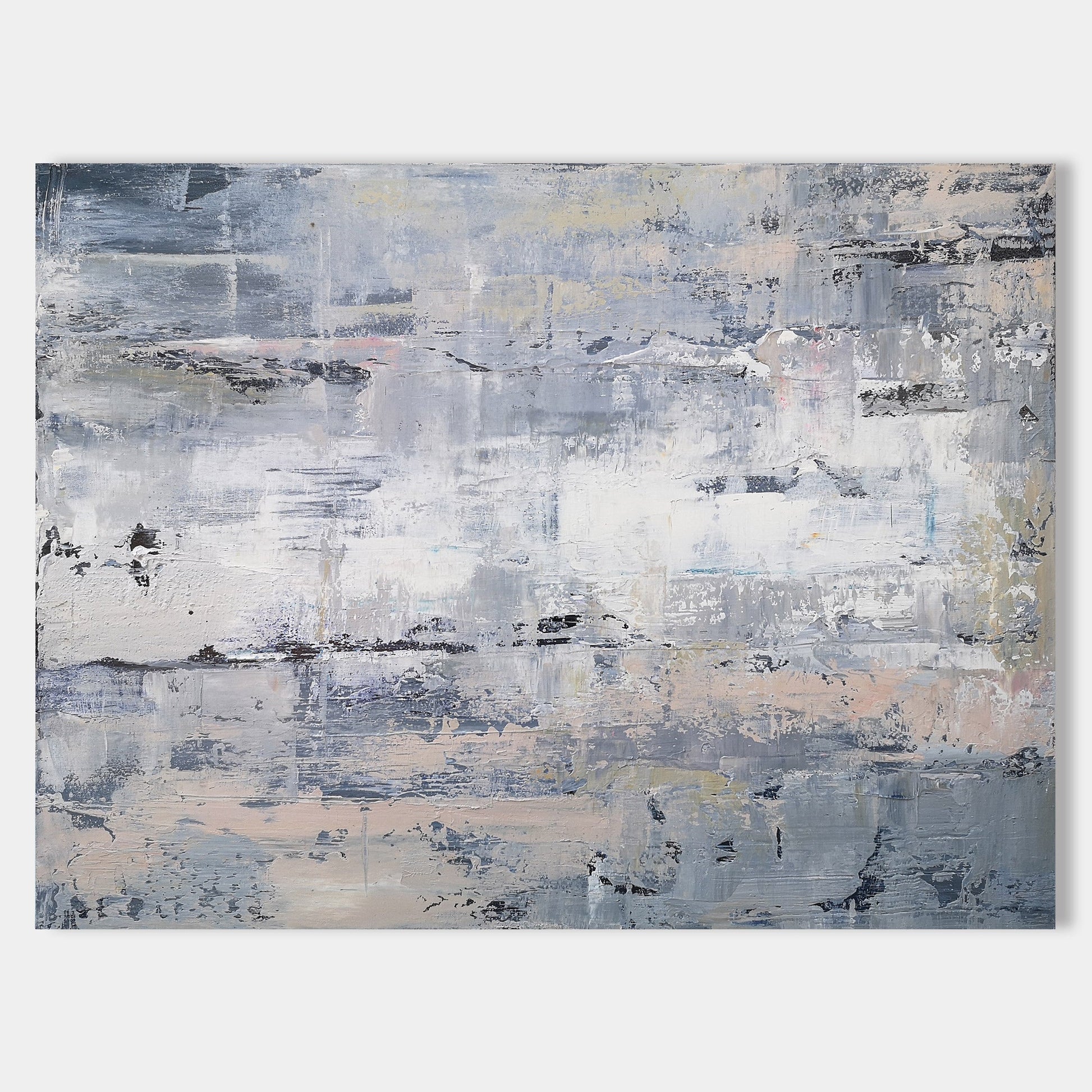 Neutral Abstract Art 48'' X 36'' IS59 - Neutralighting
