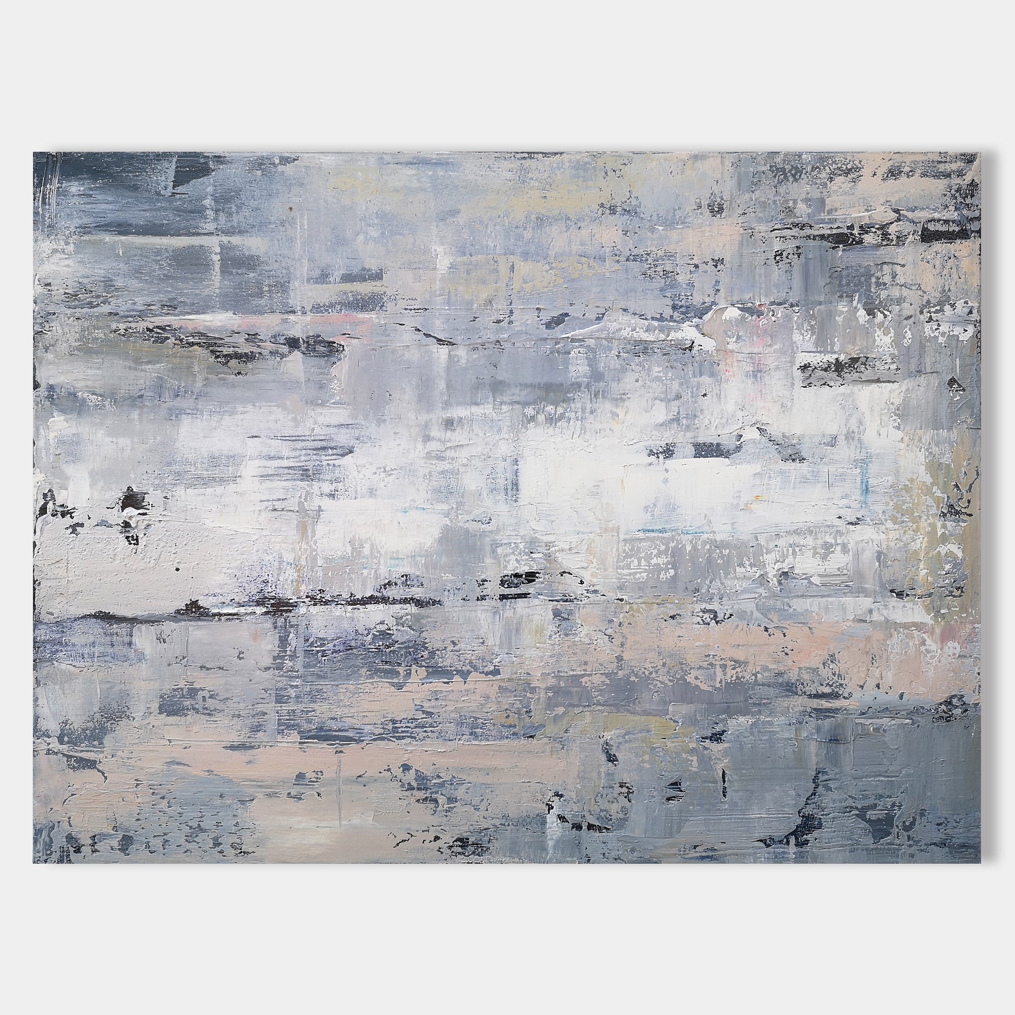 Neutral Abstract Art 48'' X 36'' IS59 - Neutralighting