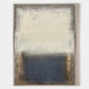 Beige And Blue Minimalist Painting ABAV125 - Neutralighting