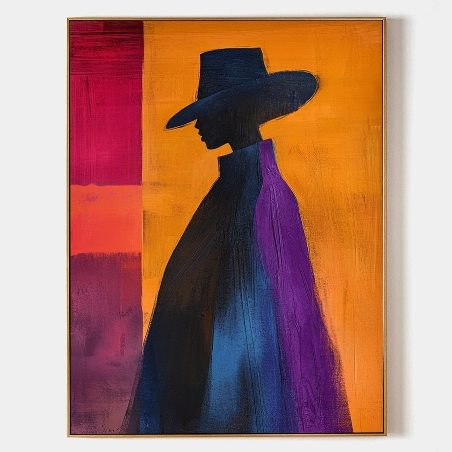 Wall Art Minimalist Silhouette Figure Gradient - Neutralighting