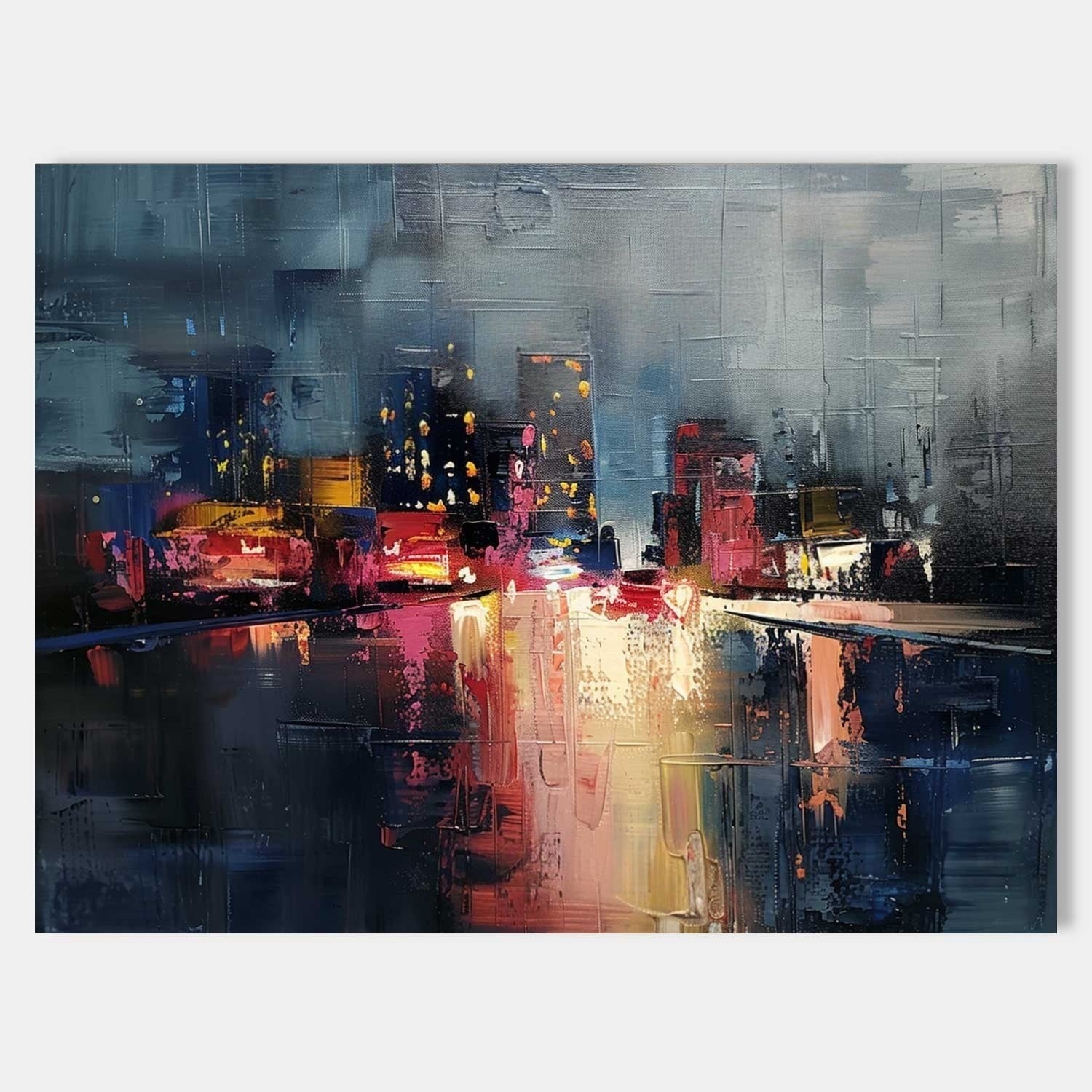Wall Art Expressive Brushstroke - Neutralighting
