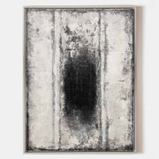 Black And White Abstract Painting ABAV115 - Neutralighting