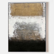 Black And Gold Abstract Painting ABAV104 - Neutralighting
