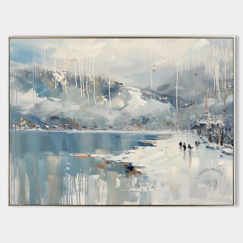 Wall Art Horizontal Winter Lakeside - Neutralighting