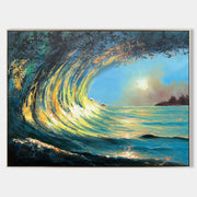Sunrise And Wave Landscapes Painting ABSH43 - Neutralighting