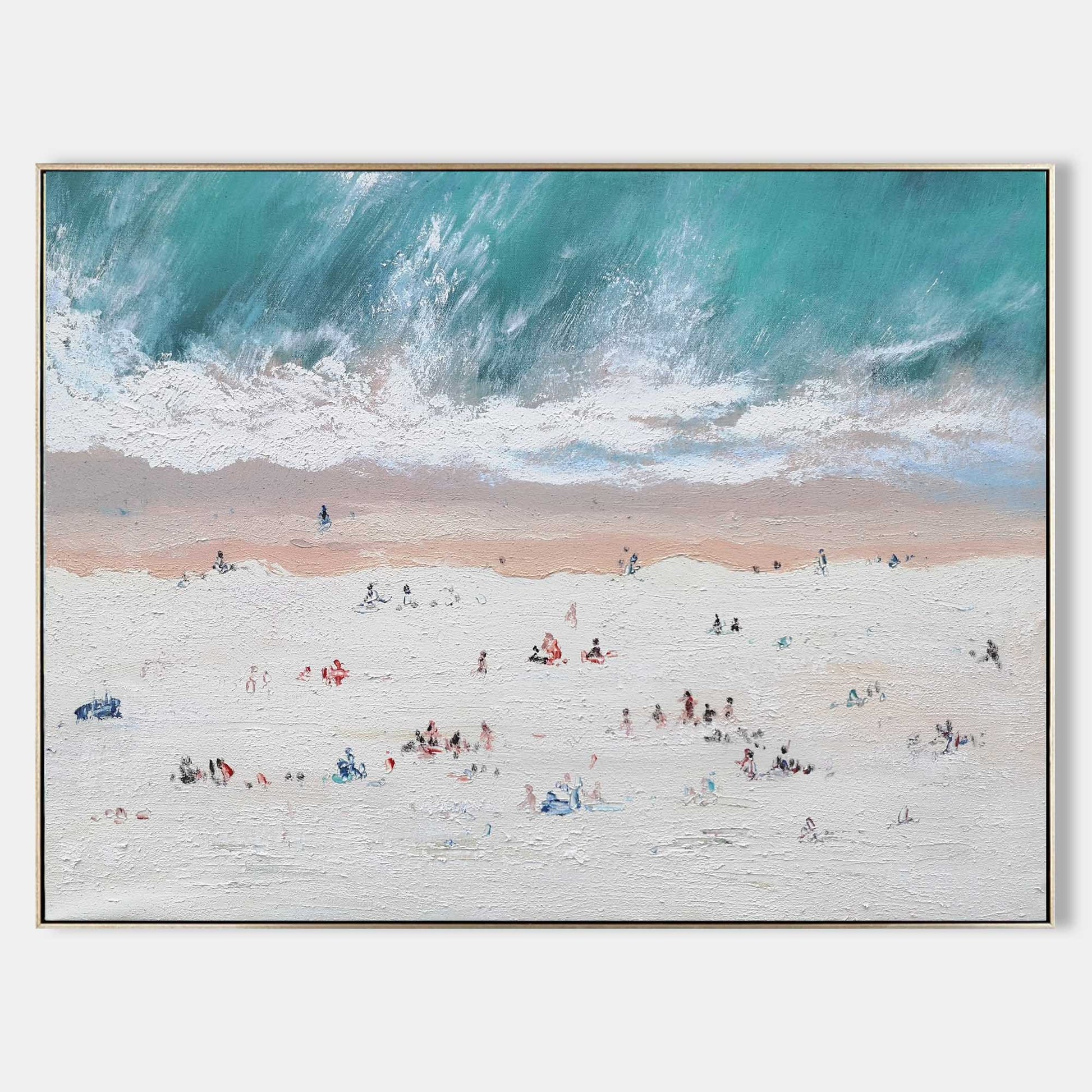 Abstract Coastal Painting ABSH57 - Neutralighting