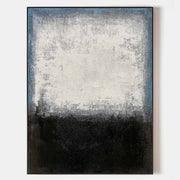Black White Blue Minimalist Painting ABAV106 - Neutralighting