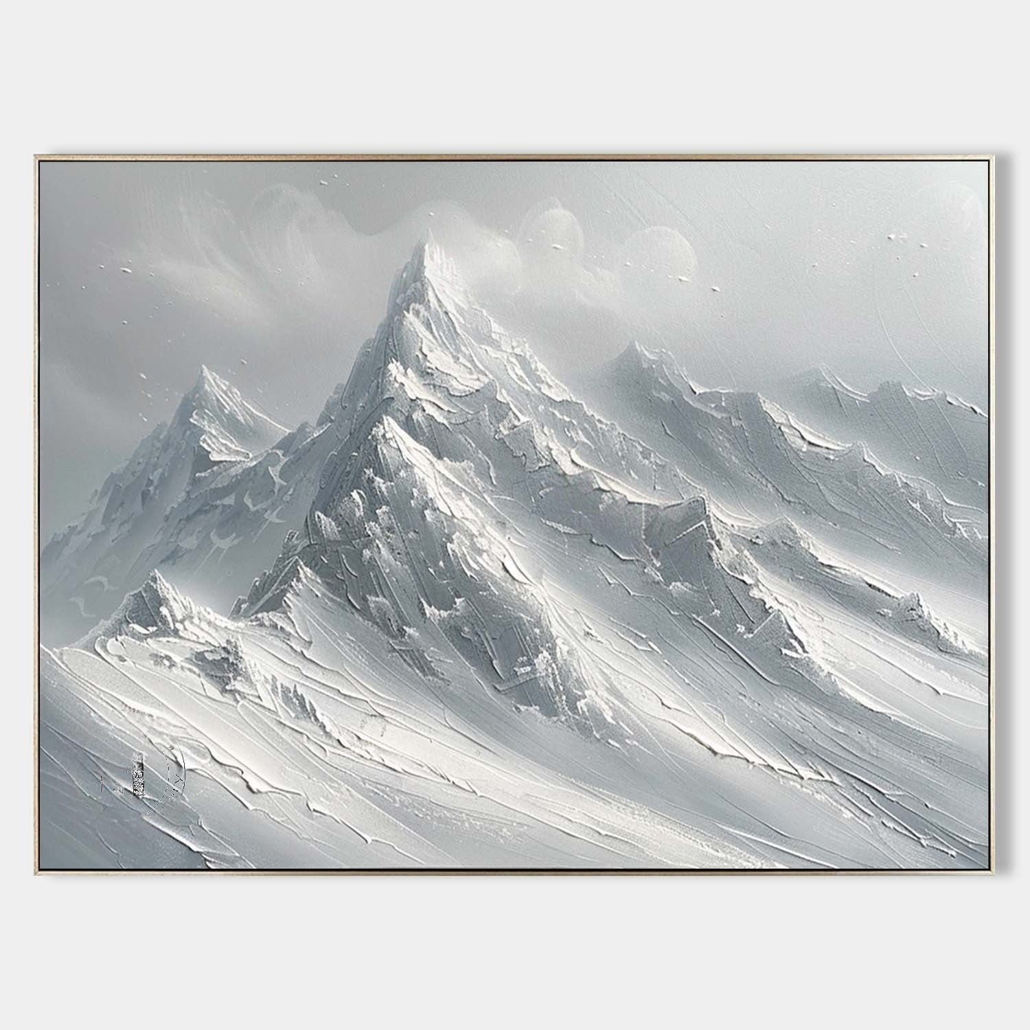 Wall Art Horizontal Monochrome Plaster - Neutralighting