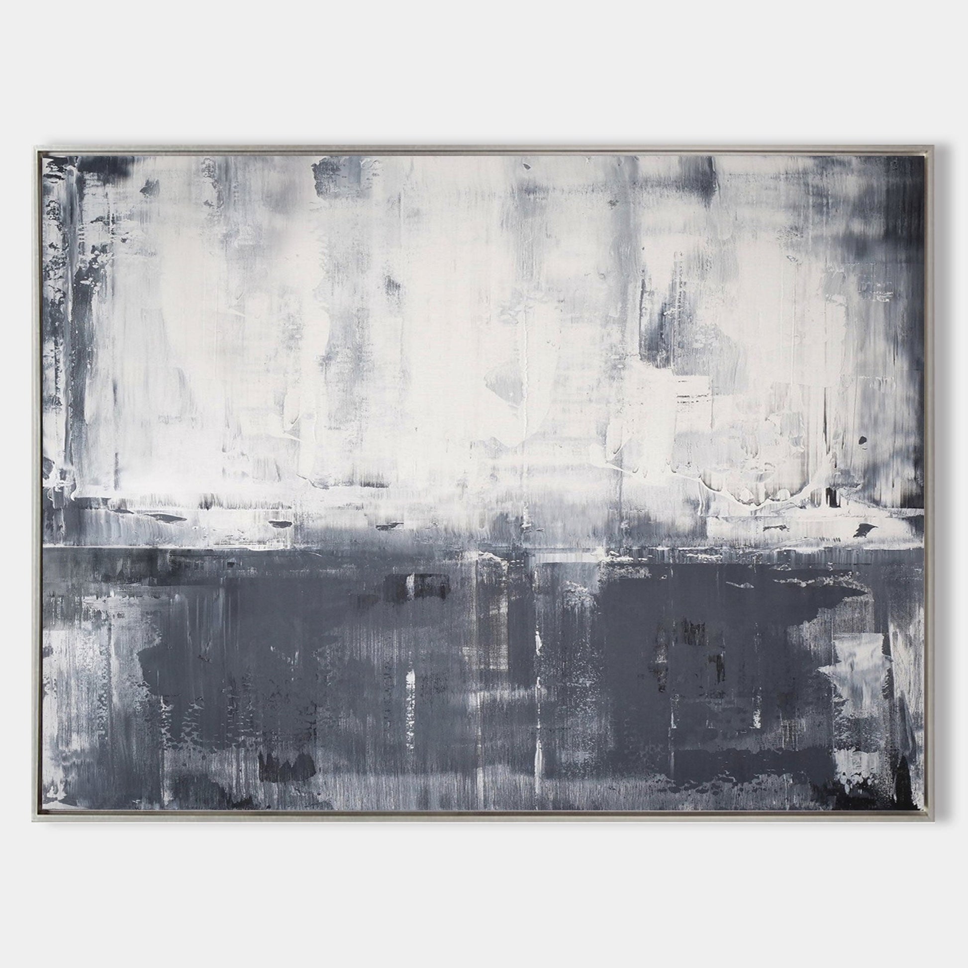 Grey And White Abstract Art ABAH15 - Neutralighting