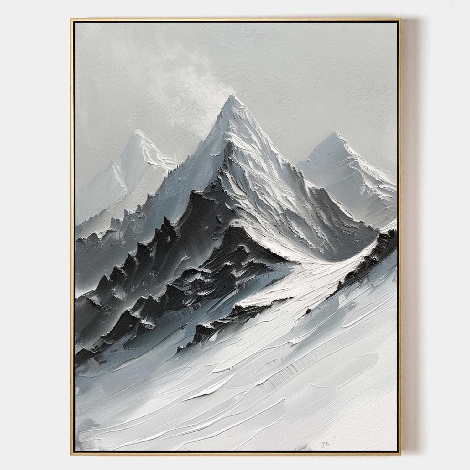 Wall Art Majestic Snow Capped Mountain - Neutralighting