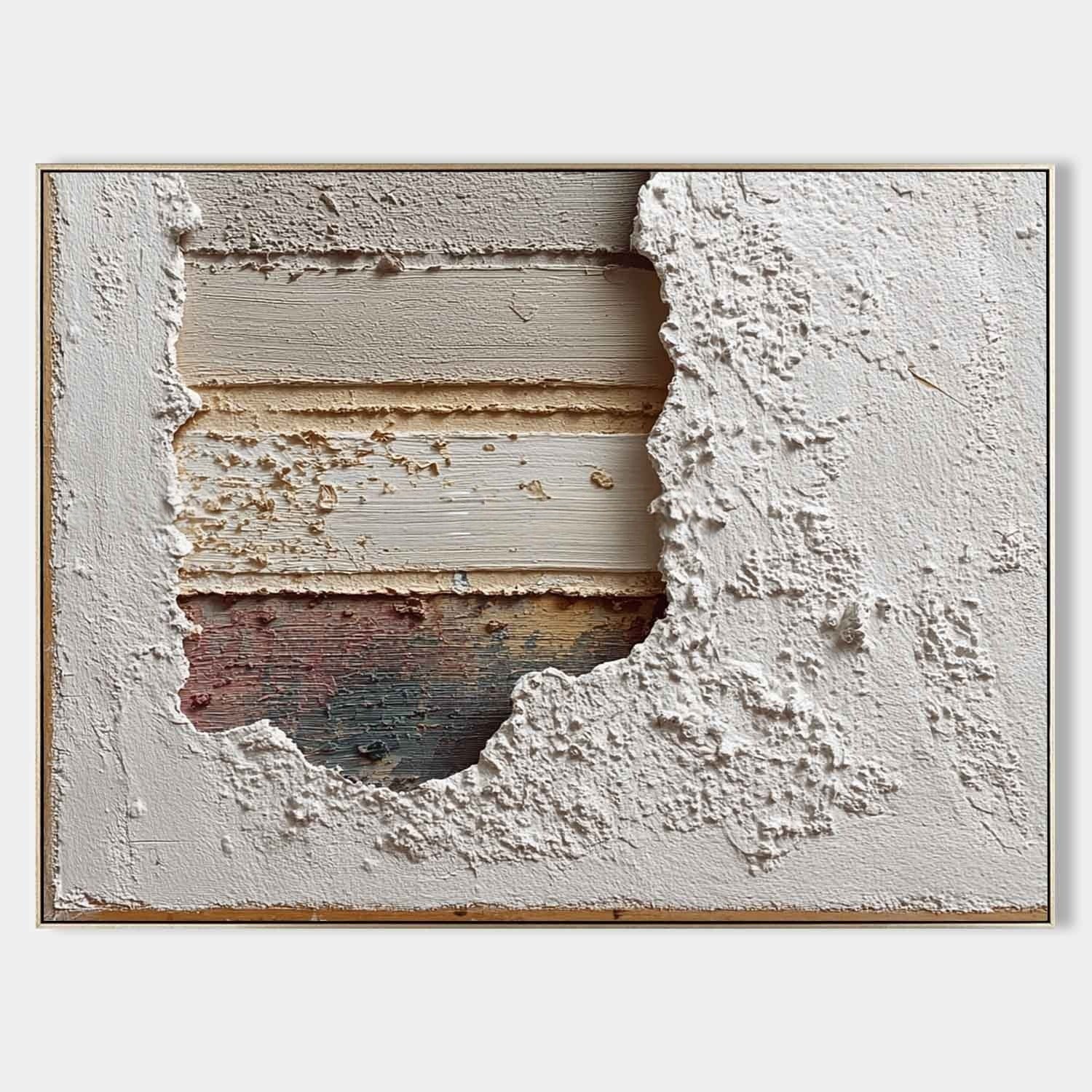 Wabi-Sabi Layered Texture Painting - Neutralighting