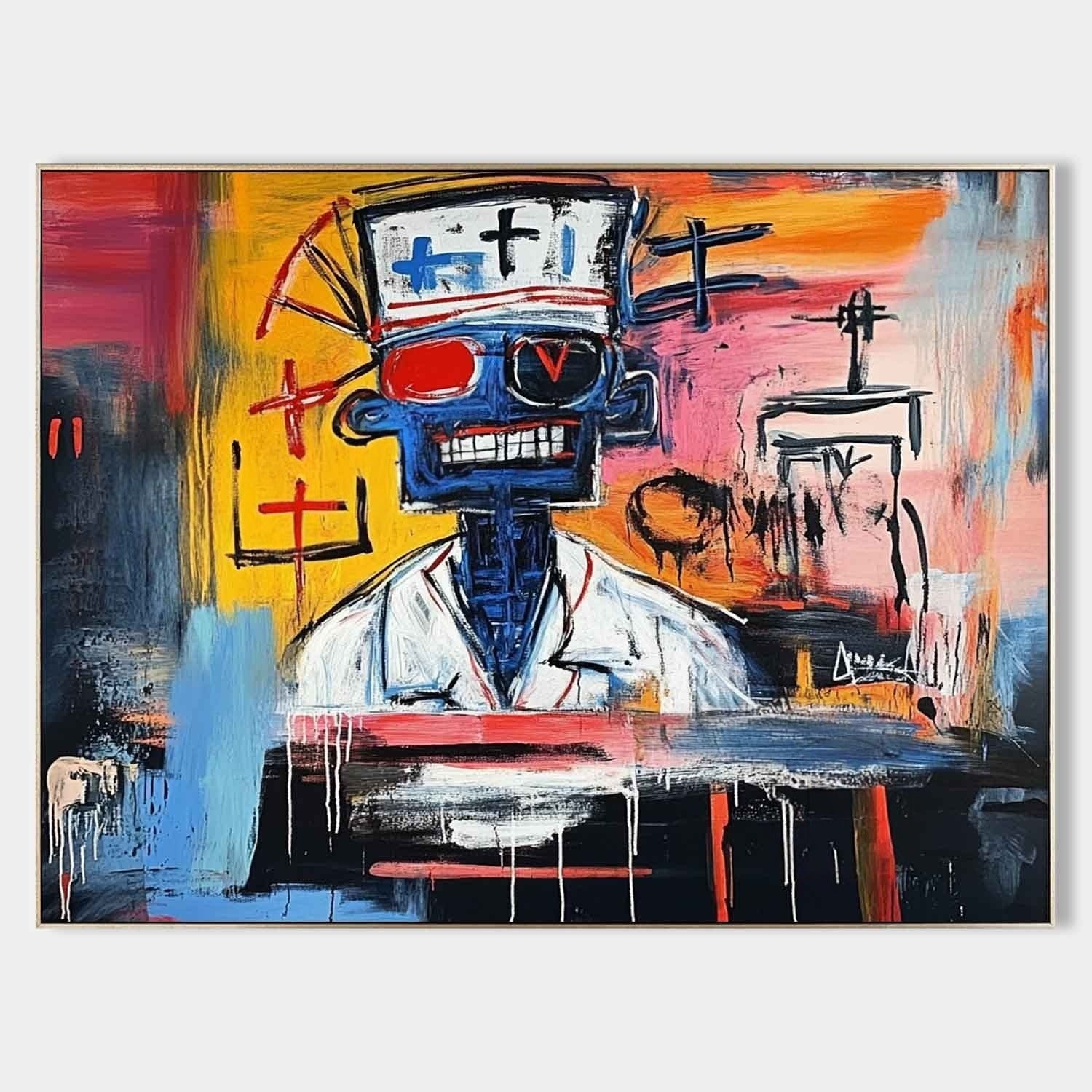 Wall Art Horizontal Neo Expressionist - Neutralighting