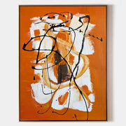 Orange Abstract Painting ABAV183 - Neutralighting