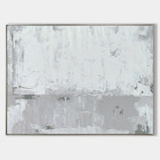 White And Grey Abstract Painting ABAH90 - Neutralighting
