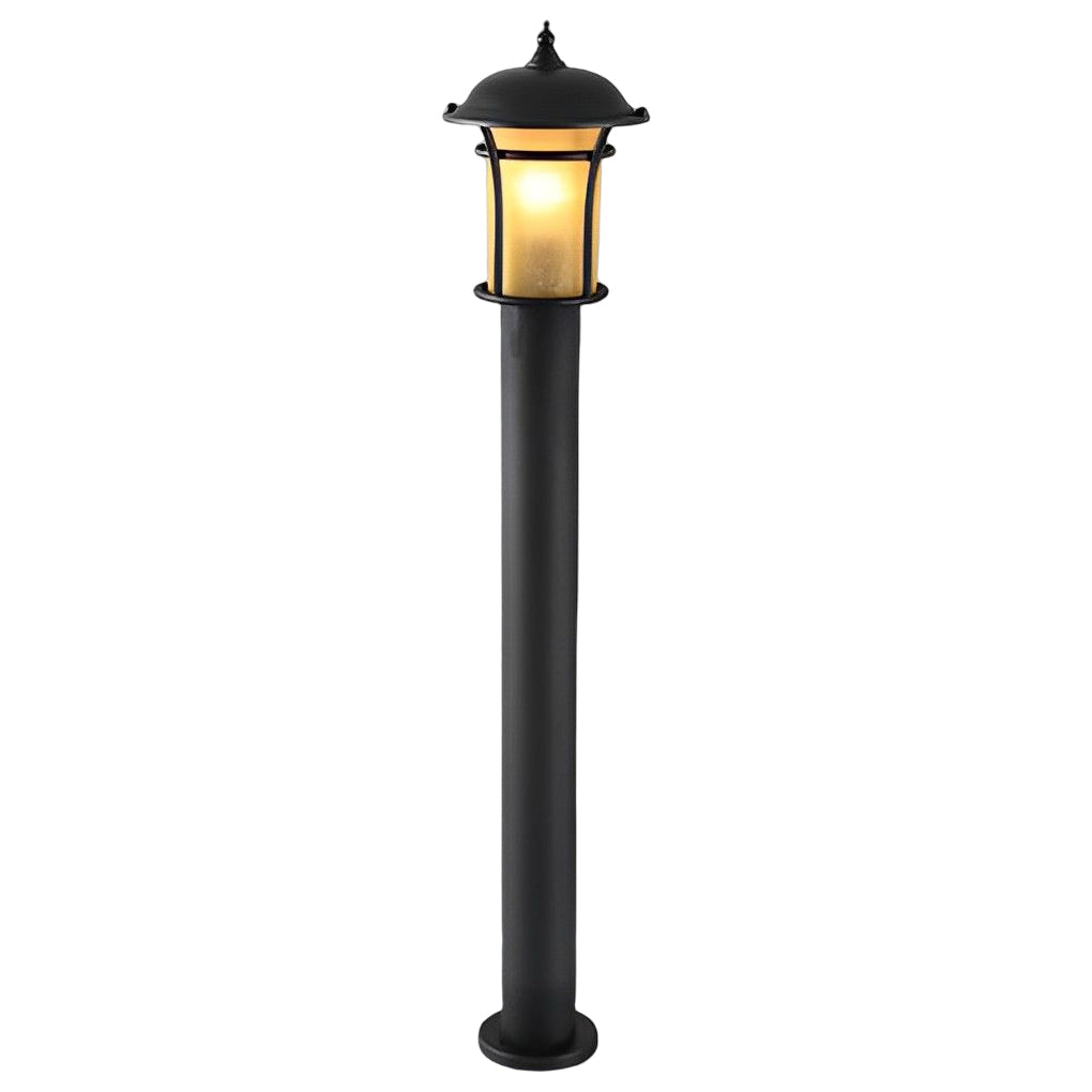 Rhean Classic Old England-Style LED Glass Outdoor Lamp