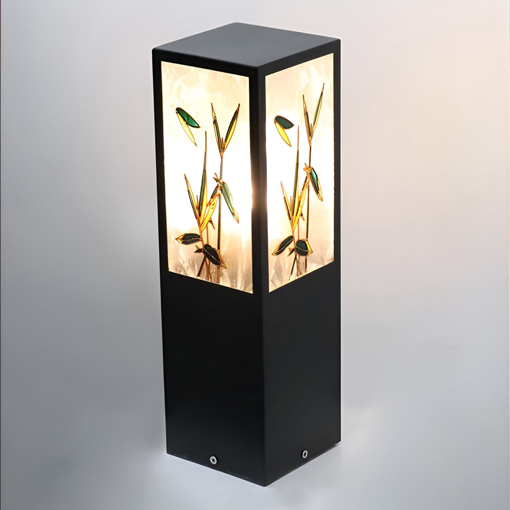 Arleen Vintage Artistic Floral Landscape Bollard Lights