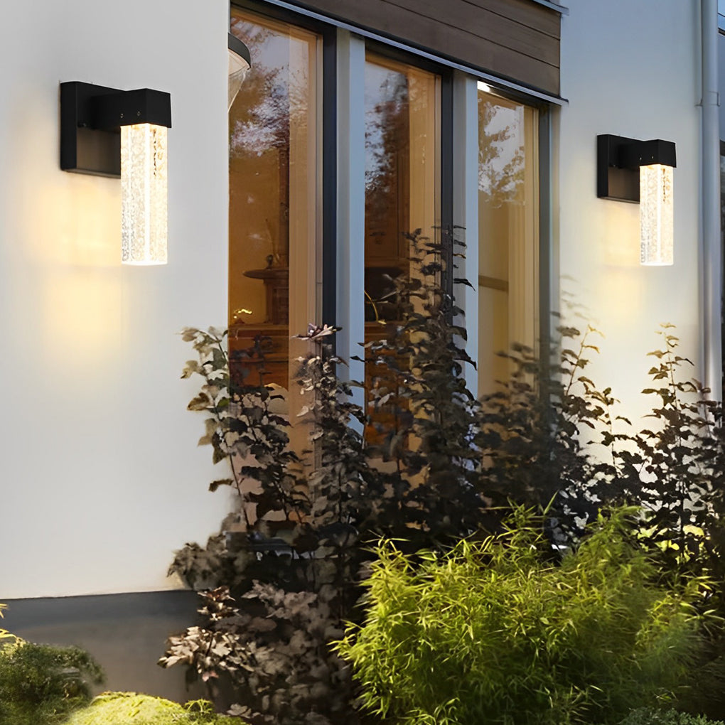 Veda LED Classic Modern Crystal Outdoor Wall Lamp