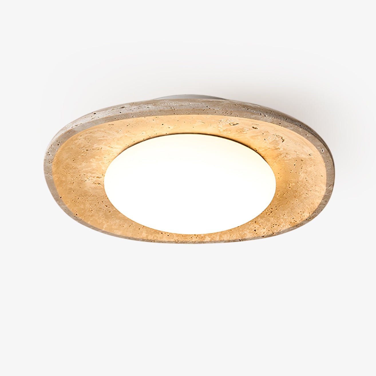 Lena Travertine Ceiling Light-Neutral Decor