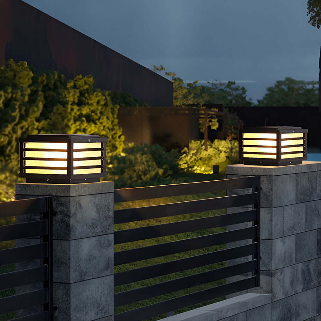 Dal Modern LED Pretty Outdoor Fence Cap Post Light