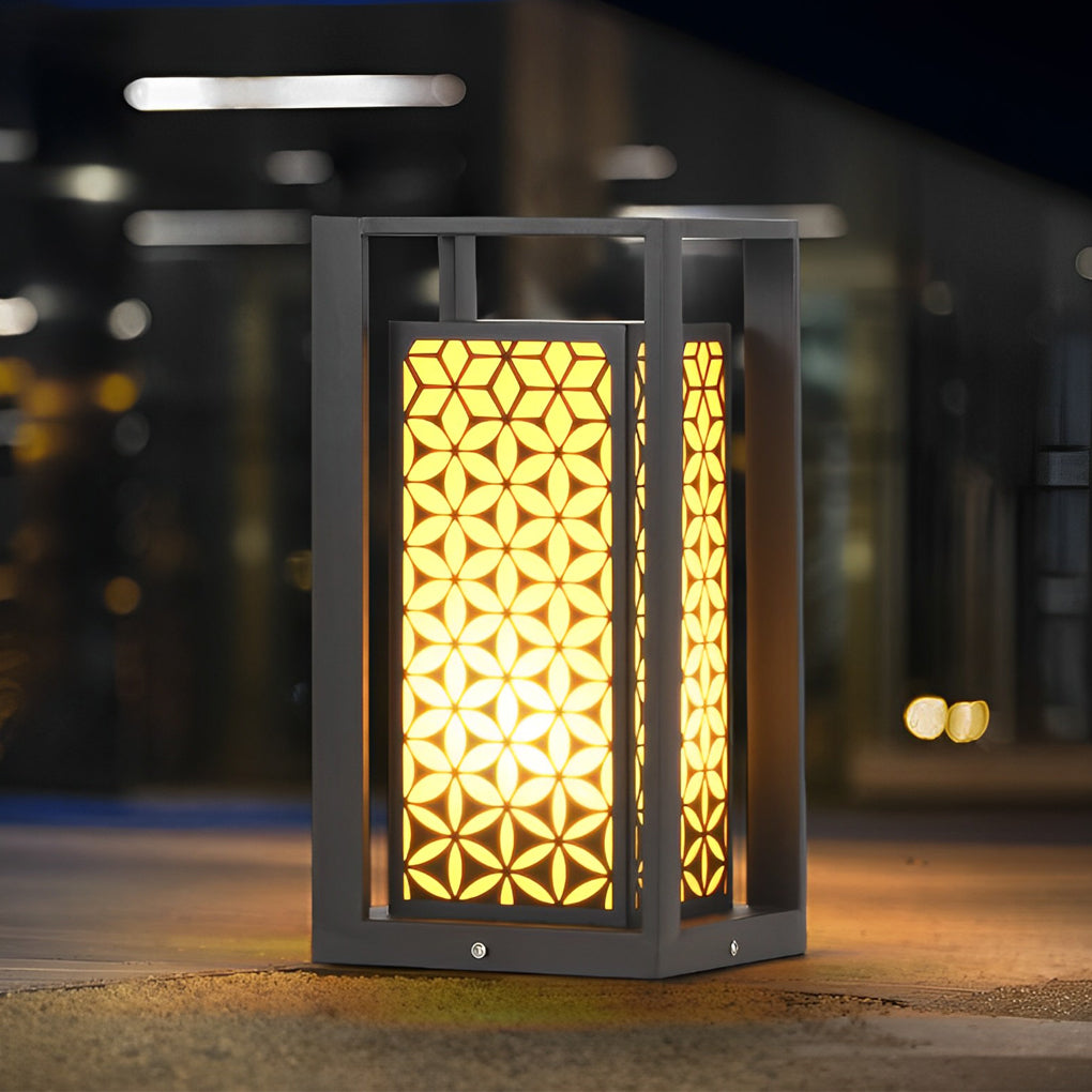 Gala Floral Pattern Unique Modern Pathway Lights