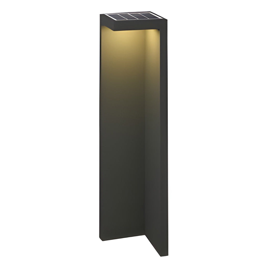 Fredy Rectangular Fixture Modern Glass Outdoor Path Light